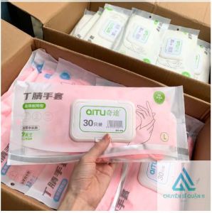 Bịch 30 Găng Tay Cao Su Loại Dày Set 30 Găng Tay Làm Bếp Nâu Ăn Siêu Dai Chất Liệu An Toàn Tiện Lợi