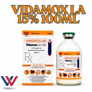 Vidamox LA 15% 100mL Veterinary Animal Health Product AMOX Formula