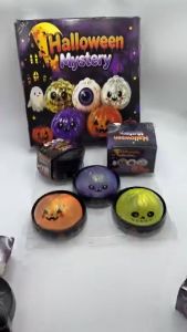 Halloween Glitter Dumpling Squishy Sensory Simulation Flash Slow Rebound Wacky Stress Relief for Kids Adults Toy Gift