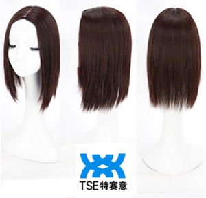 TSE Long Straight Hair Clip-in Extensions 14"/22" (35/55cm) No Bangs Cover Gray Hair Natural Invisible Replacement Hairpiece with BB Clips SW03/SW30