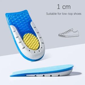 SRIEI 1Pair ซิลิโคนความสูงภายในเพิ่ม Insoles รองเท้าที่มองไม่เห็นแทรกยก Insoles เจลครึ่งรองเท้า Pad Sole บรรเทาส้นเท้ากระตุ้นอาการปวด