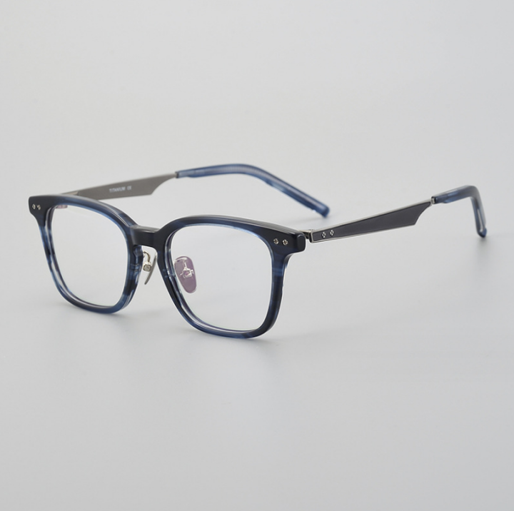 Presbyopia Reading Eyeglasses Frame Acetate Titanium Men Optical