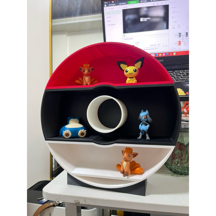 Pokemon Power Rack Pokemon Pokeball Display Shelf Rack with stand for wall or desk | Lazada PH