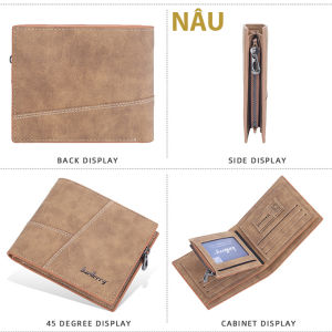 Baellerry D9176 Ví Nam Da Lộn Chính Hãng Bóp Da Nam Nhiều Ngăn Tiện Lợi Cao Cấp 2 Kiểu Dáng Ngang Và Đứng