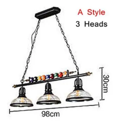 Vintage Pendant Lights Industrial Billiard Hanglamp For Dining Room Cafe Bar Decor Lamp Nordic Home Indoor Lighting E27 Fixtures