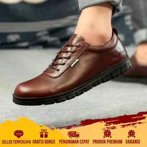 DOLCIMOD - Sepatu Kulit Pria Casual Kerja Kantor Temali Formal Kerja Kantoran Casual Oxford Cowok Keren Boots Dinas Elegant Derby Shoes Termurah Yongki Komaladi Terlaris Vistrand 38-44 Mewah Cibaduyut