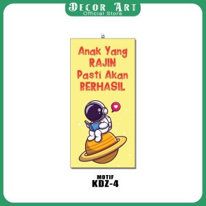 Decor Art - 15x30 Cm - Wall Decor Dekorasi Hiasan Dinding Kata Motivasi Anak Gambar Astronot Untuk Di Rumah Sekolah Kelas (Kd: KDZ )