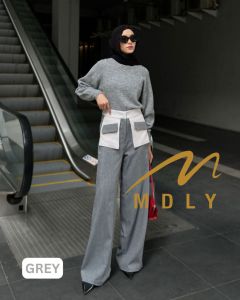 MDLY Celana panjang kain wanita/ Celana Panjang Kerja/Celana Premium Semiwool/Giselle Pants By Mdly
