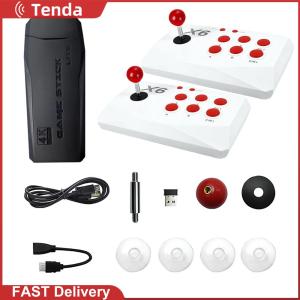 M8-X6 Arcade Video Wireless Game Console with Arcade Joystick Built-in 20000+ Games 32/64/128G for MAME/Sega/PS1/Atari