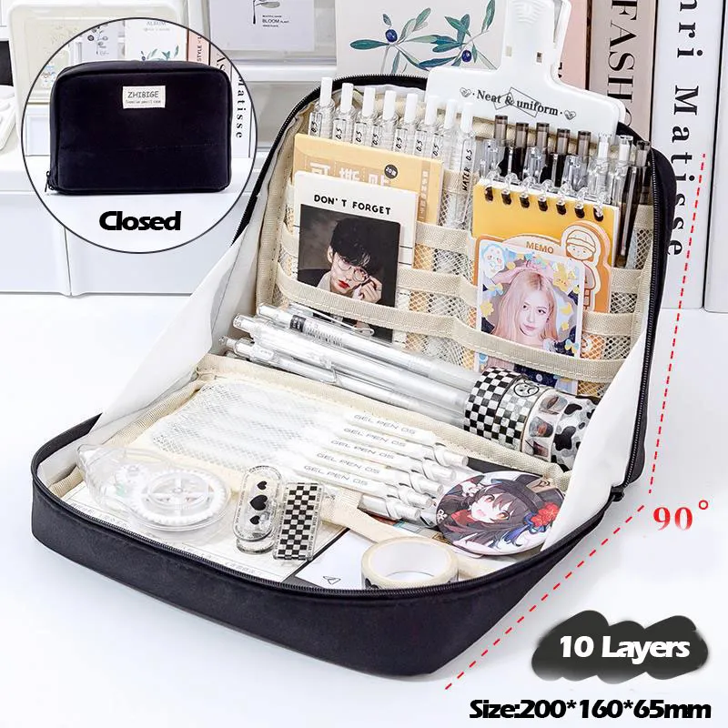 Large Capacity Pencil Case Kawaii Pencil Boxes For Girls Cute