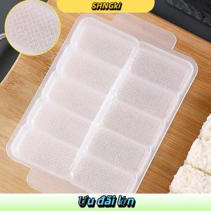 SHNGki 5 10 lưới gạo bóng Khuôn Sushi không dính áp lực lưu trữ Hộp Ăn Trưa công cụ tự làm nhà bếp rõ ràng onigiri khuôn