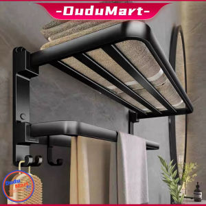 DuduMart Bathroom Organizer Rack Towel Rack Towel Holder Corner Shelf Stainless Corner Rack