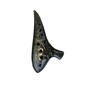 BLACKON Chất lượng chuyên nghiệp Ocarina 12 lỗ Kích thước nhỏ Giọng Alto C Nhạc cụ Ocarina Thanh lịch Tay cầm thoải mái Ocarina bằng nhựa ABS Người yêu âm nhạc