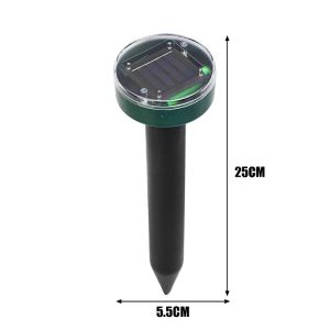 Solar Ultrasonic Mouse Expeller Round Ultrasonic Eco-friendly Pest Mole Rat Snake Repellent