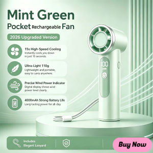 X98 Handheld Turbo Fan 4000mAh Rechargeable Portable Mini Fan Strong Wind Long Battery For Outdoor