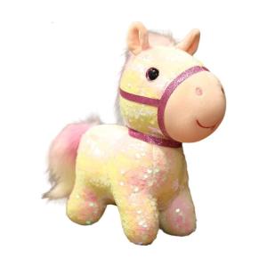 Cute Sequins Desk Friend Lovely Doll Sequined Toy With Premium PP Cotton For Childrens Room Decors