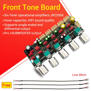 High Quality PRO1 HIFI Preamp Tone Board With Precise Tone Adjustment JRC2068D Chip for Sound Effects