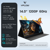 【SG Local Warehouse】VFLOW Dual Laptop Screen Extender Portable Monitor 14"/15.6"/16 inch 1080P IPS Portable Detachable Triple Monitor for 14-16" Laptops with USB-C Port Plug and Play Extender Display.for Windows/Macbook air/Switch/PS5