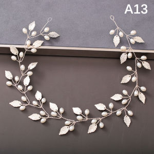 Minwen Women Headbands Rhinestone Flower Headband Wedding Hair Accessories For Women Bridal Headband Hair Jewelry Wedding Accessories