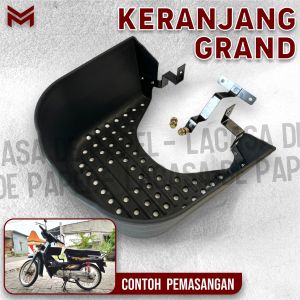 RAK / KERANJANG /RAK WADAH TENGAH MOTOR / KRANJANG SAYUR BUAT DI TENGAH MOTOR HONDA GRAND ASTREA JADUL KELANJANG BAKUL TENGAH HONDA ASTREA PLUS BAUT DAN BREKET DDUKKAN ORIGINAL BRAND MOSCOW ( PLUG AND PLAY )