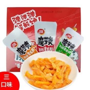 卫龙魔芋爽  素毛肚 魔芋爽批发 魔芋素毛肚 konjac shuang mo yu shuang 18g 香辣 麻辣 酸辣 网红零食小吃