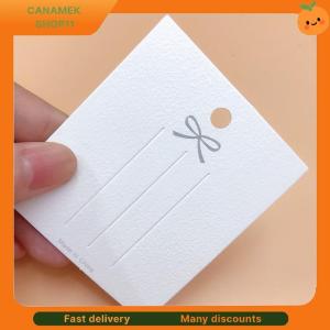 ❣️❣️❣️ 50PCS White Hairpin Card Trinket Bow Display Cards Cardboard Packing Paper