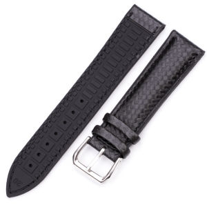 Watchbands Leather + Rubber Women Men 18mm 20mm 22mm Watch Strap Bracelet With Steel Buckle Black Yellow Orange2026