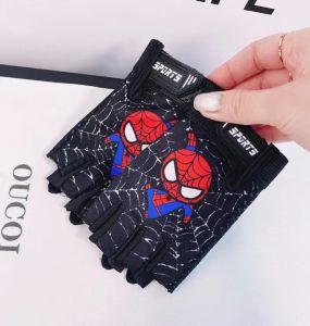 Childrens gloves kids gloves for boys Non slip half finger gloves for ebike girl Breathable baby gloves Sports Children Glove Riding Half Finge teen Elastic glove