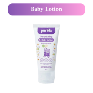 PURELA Nourishing Baby Lotion - Krim Pelembab & Pencerah Kulit Bayi 60 Gr