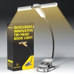 1000mAh Rechargeable Reading Light 22 LED Rotatable Reading Book Light Stepless Dimming Portable Light Book Lamp Mini Desk Lamp2026