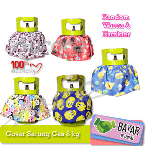 Sarung GAS 3 KILO Cover SARUNG GAS MELON 3 Kg Karakter kartun Lucu-Aurora Store