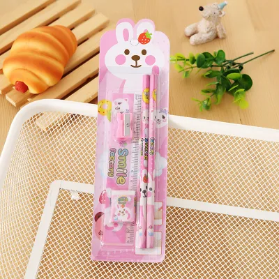 5in1 school stationery Pencils set for kids Boy girl school supplies