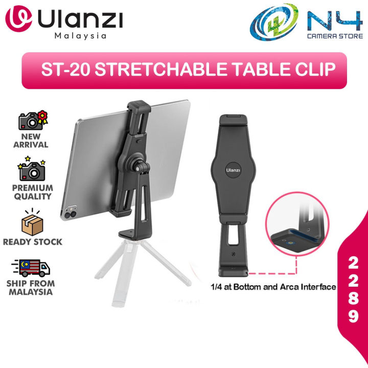 Ulanzi ST-20 2289 Universal Tablet Phone Tripod Mount Tilt Adjust  360°Rotating Stand Holder for iPad Mini Air Pro iPhone