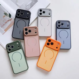 For Realme C100 C100i C85 C75 C55 C51 C53 C25 C15 C12 C20 C11 C3 5 5i 15T 6i 16 16Pro Plus Note 80 70 50 Silicone + PC Magnetic Shockproof Case Two-Tone Case
