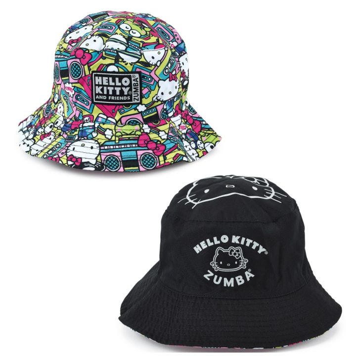 新作♪Zumba X Hello Kitty & Friends Bucket Hat - Multi ZUMBA X HELLO KITTY & FRIENDS BUCKET HAT – Zwear Fashion