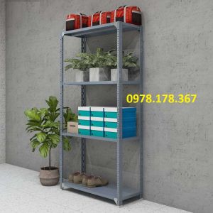 Kệ sắt V lỗ đa năng cao cấp - Dài 1m x Rộng 30 x Cao 1.5m x 4 mâm