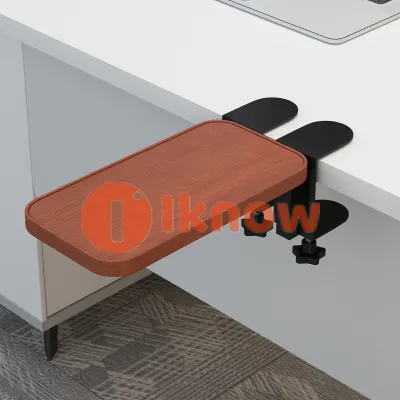 Computer Arm Rest for Desk Collapsible Arm Rest Support for Computer Desk Ergonomic Arm Rest Extender Rotating Mouse Pad Holder for Table Office Desk