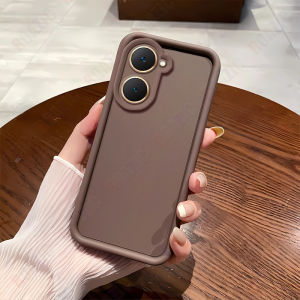 ROAZIC Macaron Solid Color Silicone Shell For VIVO Y03/VIVO Y03t Shockproof TPU Lens Camera Protection Back Cover MS01