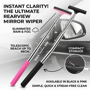 Retractable Car Windshield Wiper Telescopic Rain Repellent Multifunctional Side Mirror Rearview Glass Cleaner Tool