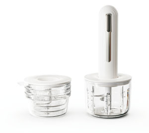 Mini Food Chopper Portable Kitchen Processor 4 Bowls 2 Blades 6 Second Quick Chop Vegetables Fruits Nuts