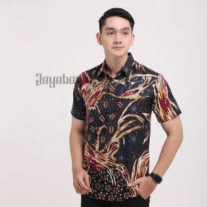 Jayabaya Batik JAGADITA PENDEK Kemeja Batik Katun