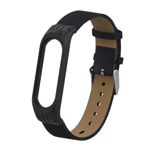 SinHGeY Dây Đeo Cho Xiaomi Mi Band 3/4 Mi Band Dây Da 5/6 Ốp Silicon TPU Dây Đeo Cổ Tay Thay Thế