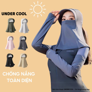 Mũ Chống Nắng Trùm Đầu Toàn Diện UNDERCOOL Thiết Kế 3 Trong 1 Che Mặt Cổ Và Gáy Chống Tia UV Có Lỗ Thoáng Khí MU05