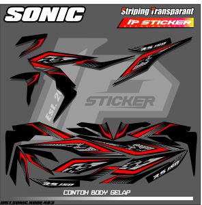 SONIC (COD) STIKER STRIPING MOTOR HONDA SONIC - STIKER LIST SIMPLE WARNA VARIASI DESAIN RACING HOLOGRAM DAN TRANSPARAN BISA COD IP.PROJECT KODE-483