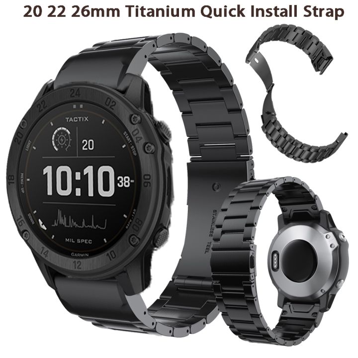 Cinturino In Silicone Per Garmin Fenix 6/6S/6X Pro/5/5X/5S Plus/3HR/935/MK2 - Sgancio Rapido, 20/22/26 Mm (Rosa, 22 Mm) - 3