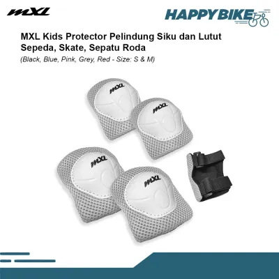 MXL Pelindung Lutut Sikut Anak Sepeda Knee Elbow Pads Kids Unisex Knee Elbow Protector Cycling Boy Girl