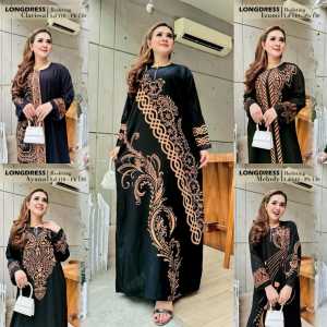 Daster Batik Longdress Cabutan Motif Terbaru LD 110 PB 130 - Lengan Panjang - Busui Friendly Resleting depan - bahan rayon adem nyaman di pakai - BISA COD