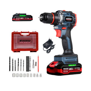 สว่านไร้สาย MASARU SCD-115 ระดับแรงบิด 23 ระดับ 20V งานเจาะ งานสกรู ไฟ แบตเตอรี่ลิเทียม LED มอเตอร์ Brushless ไร้แปรงถ่าน