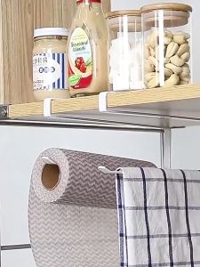 Paper Roll Holder Towel Rack Toilet Bathroom Rack Hanging Shelf Kitchen Tissue Holder Durable