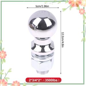 Green sea 50mm Chrome Hitch Mount Tow Ball Shank Dia Capacity Coupling Trailer Parts RV Camper Caravan Parts Bola De Remolque Con Rosca